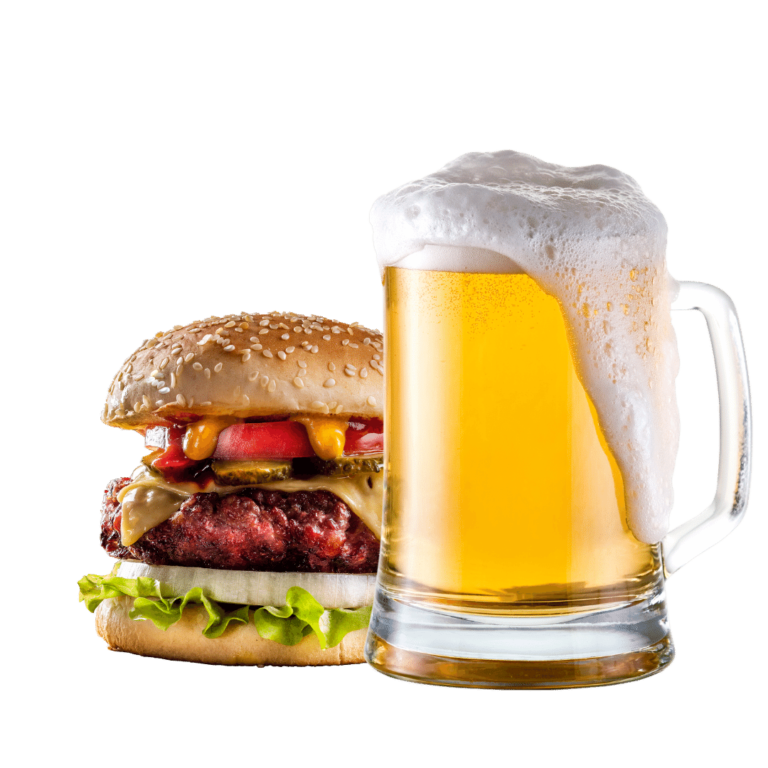 St Andrews cerveza hamburguesa